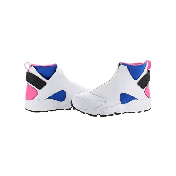 Nike Air Huarache Run Mid Sneakers White Blue Pink Shoe Women Size 10 - Picture 2 of 16